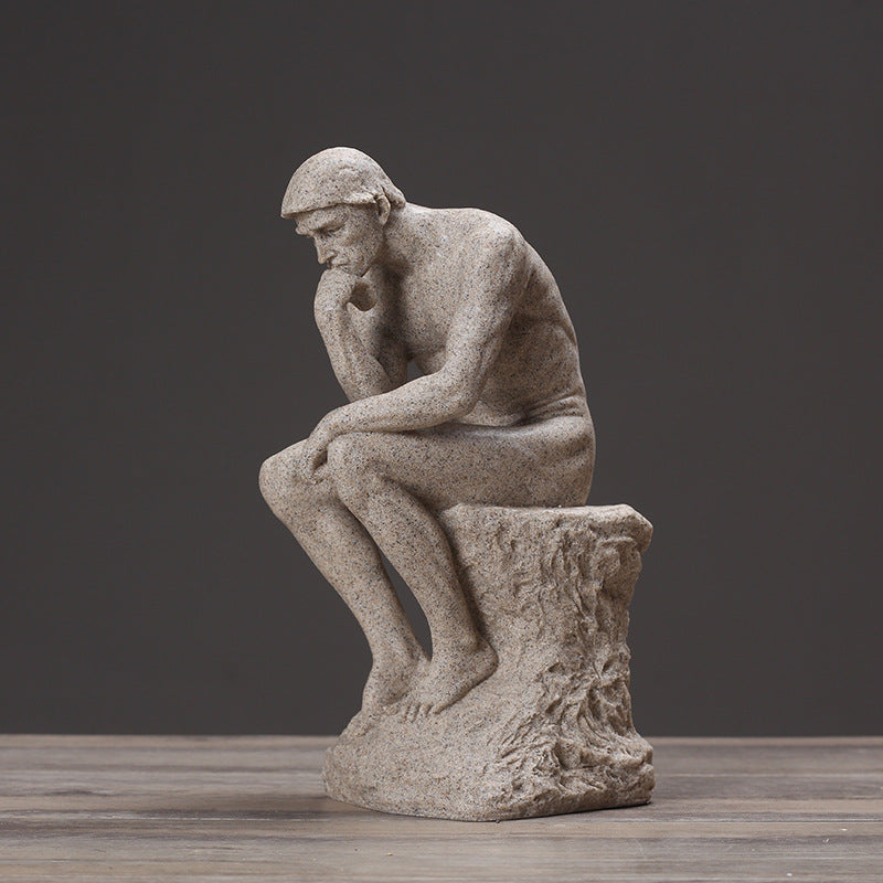 European Style Thinker Sculpture