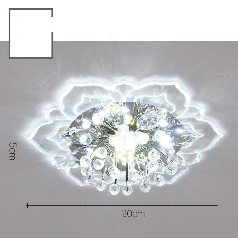 Small Crystal Corridor Modern Minimalist Living Room Lamp