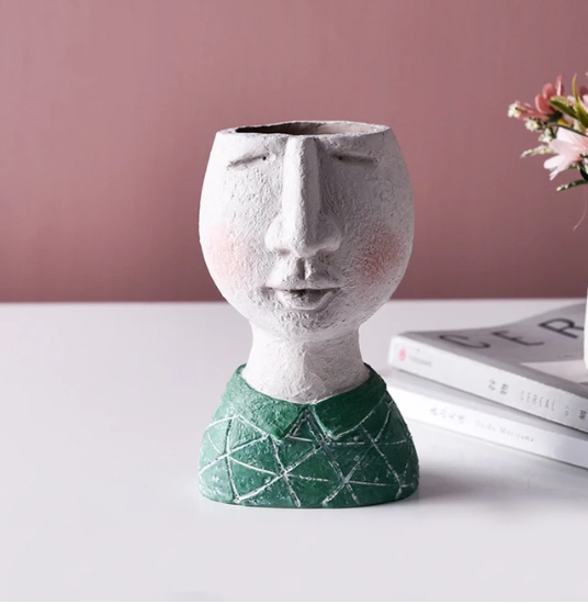 Portrait Sculpture Flower Pot