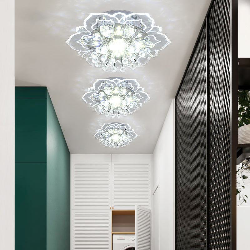 Small Crystal Corridor Modern Minimalist Living Room Lamp