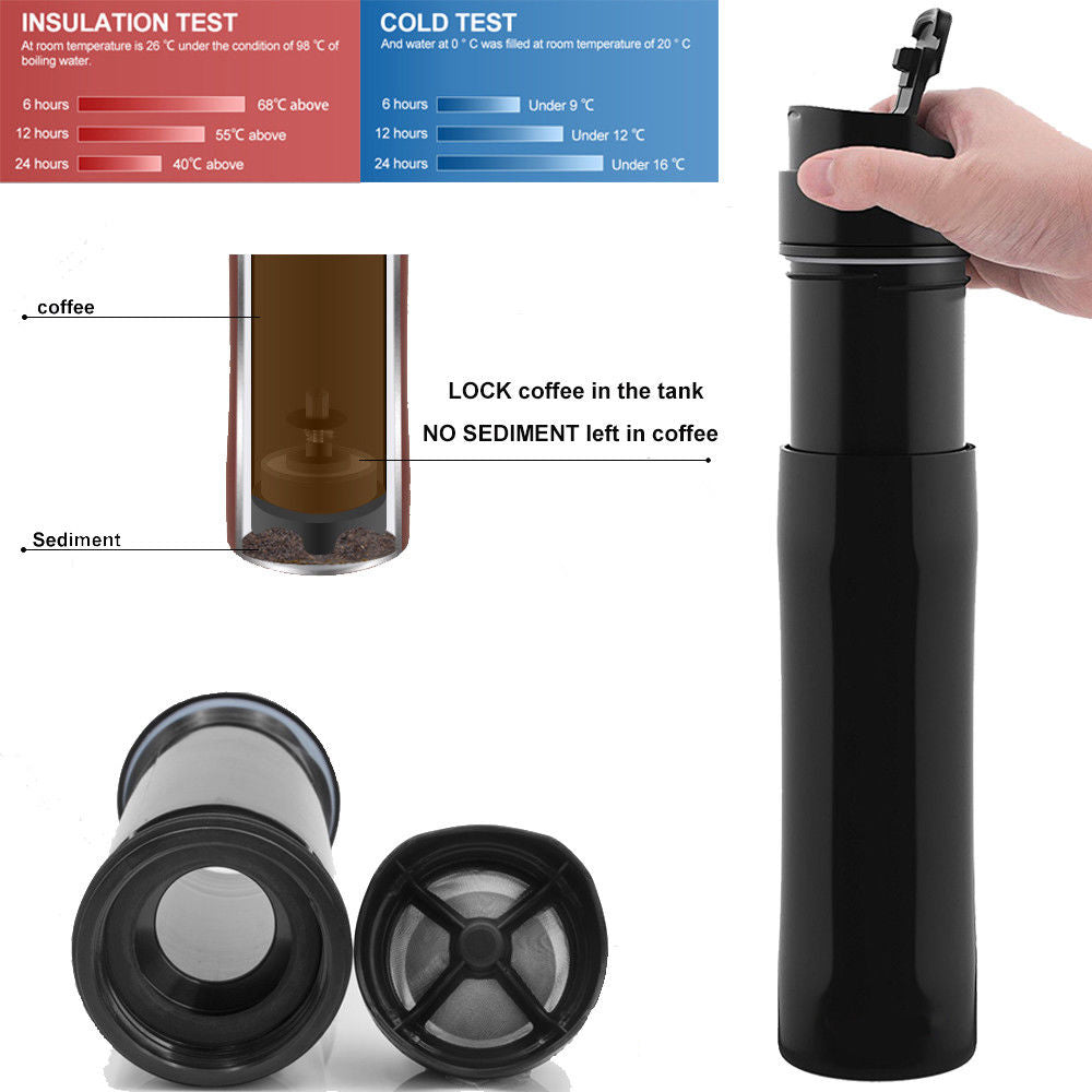 Stainless Steel Pressure Pot Coffee Maker