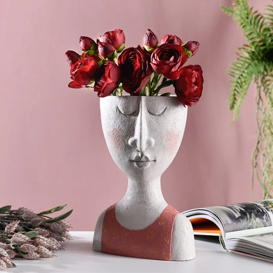 Portrait Sculpture Flower Pot