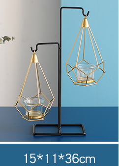 Modern Abstract Iron Candle Holders