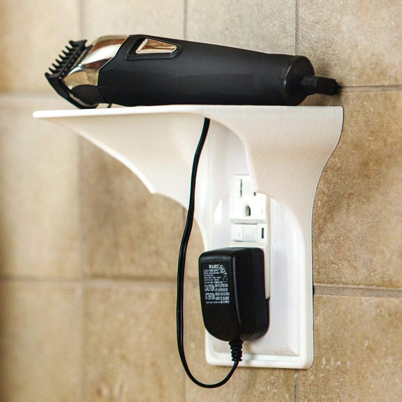 Easy Installation Wall Power Outlet Storage Holder