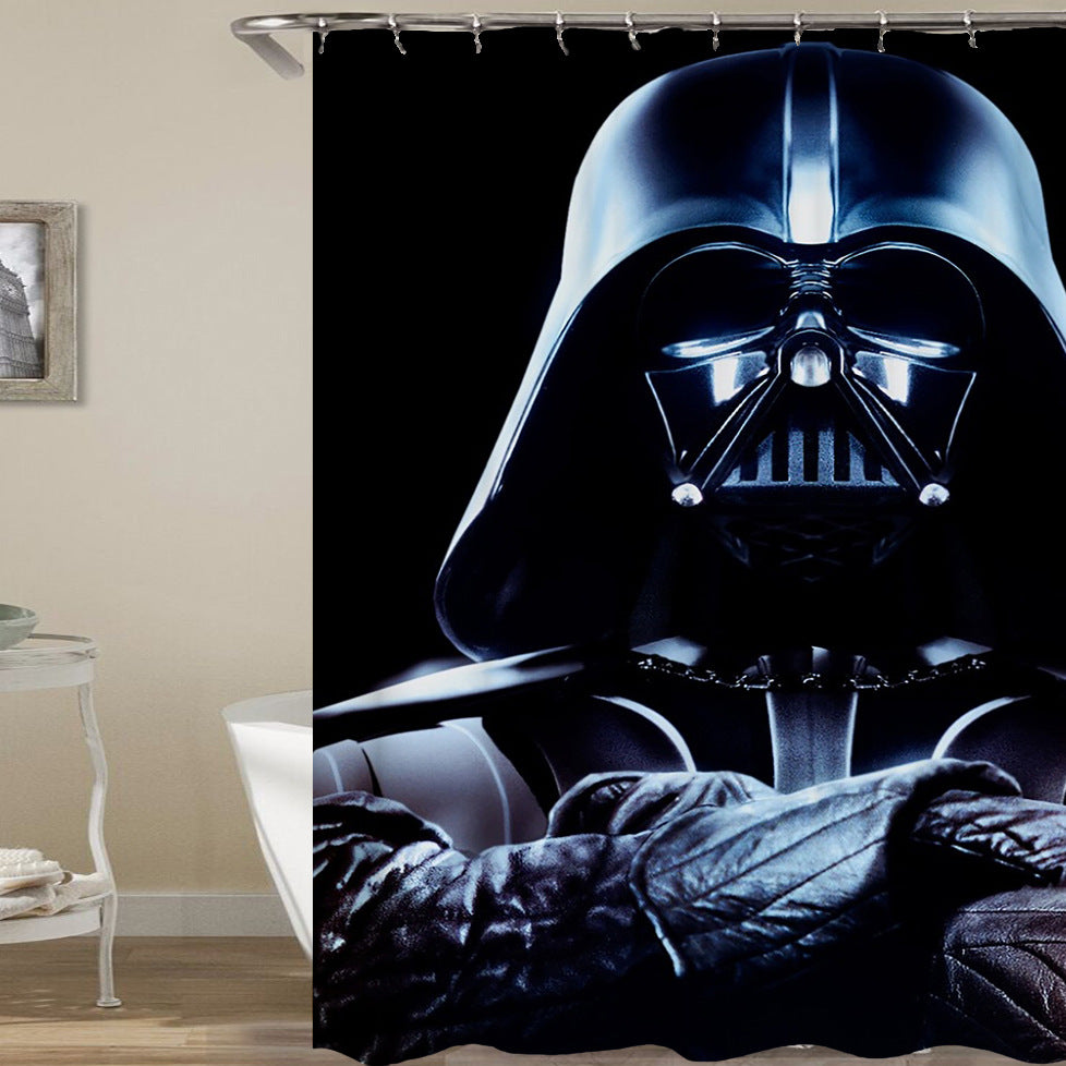 Skull Pattern Waterproof Shower Curtain Halloween Decoration