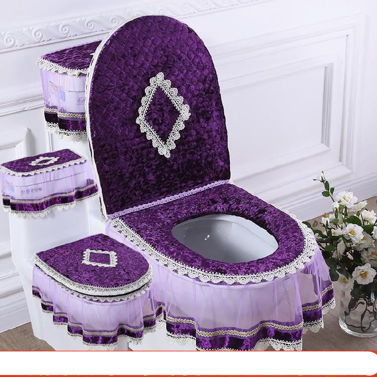 Three-Piece Zippered Toilet Seat Set