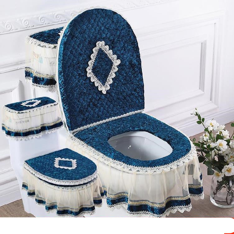 Three-Piece Zippered Toilet Seat Set