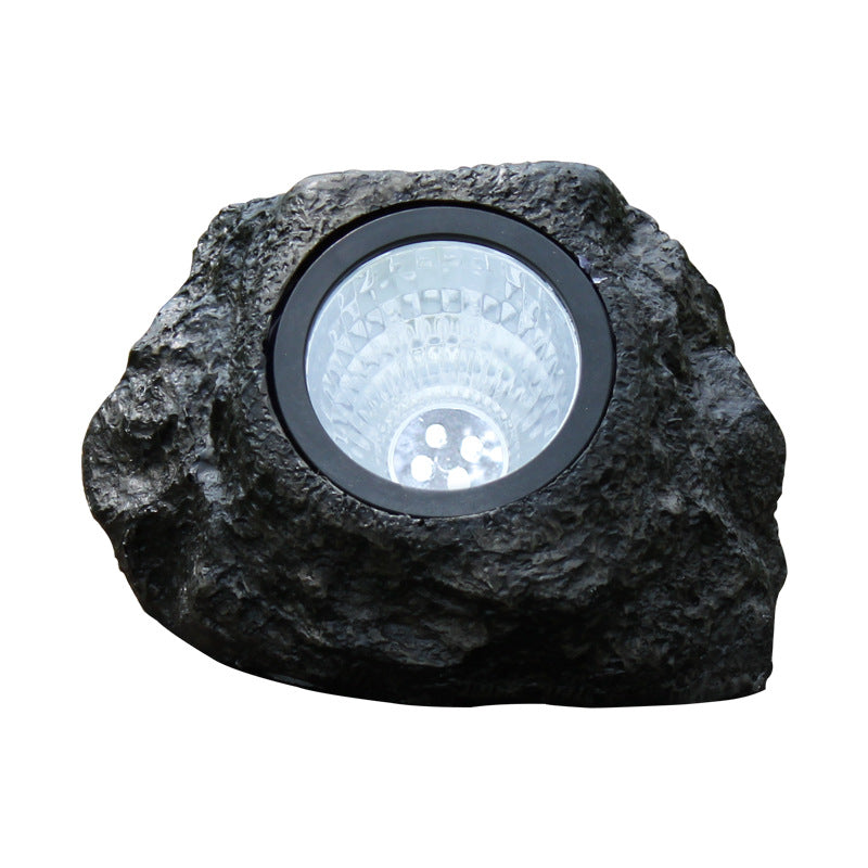 Outdoor Simulation Solar Powered Stone Lamp
