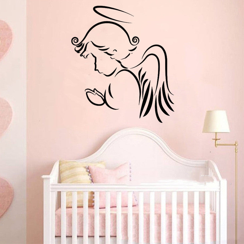 Angel Baby Wishing Pattern Wall Stickers