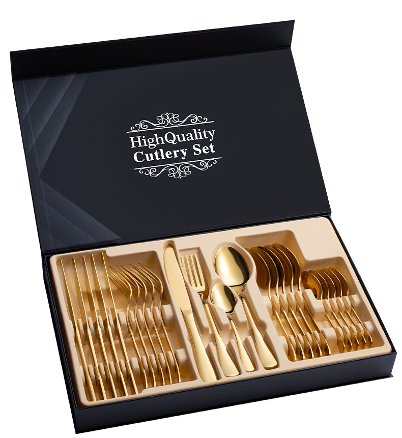 Stainless Steel Cutlery Set 24-Piece Steak Cutlery Gift Box