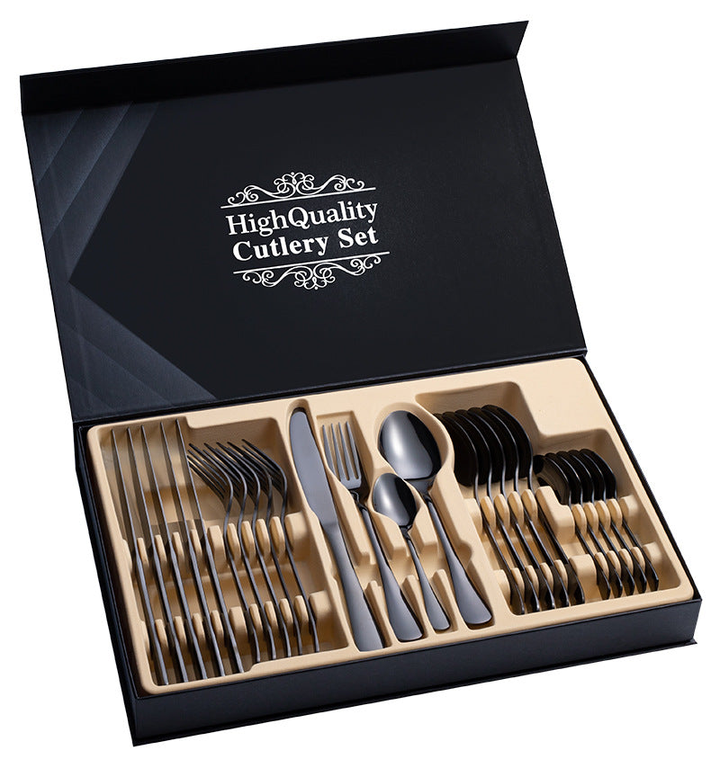 Stainless Steel Cutlery Set 24-Piece Steak Cutlery Gift Box