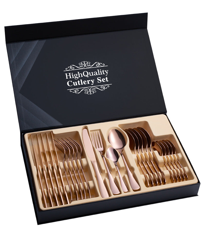 Stainless Steel Cutlery Set 24-Piece Steak Cutlery Gift Box