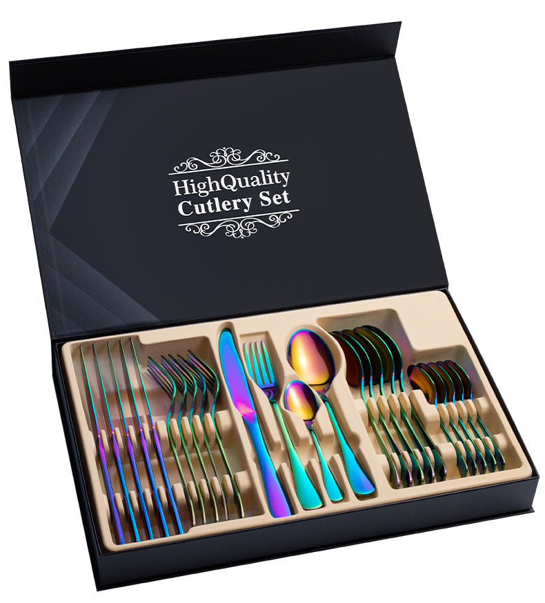 Stainless Steel Cutlery Set 24-Piece Steak Cutlery Gift Box