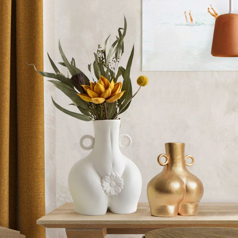Body Art Flower Arrangement Home Decoration Vase