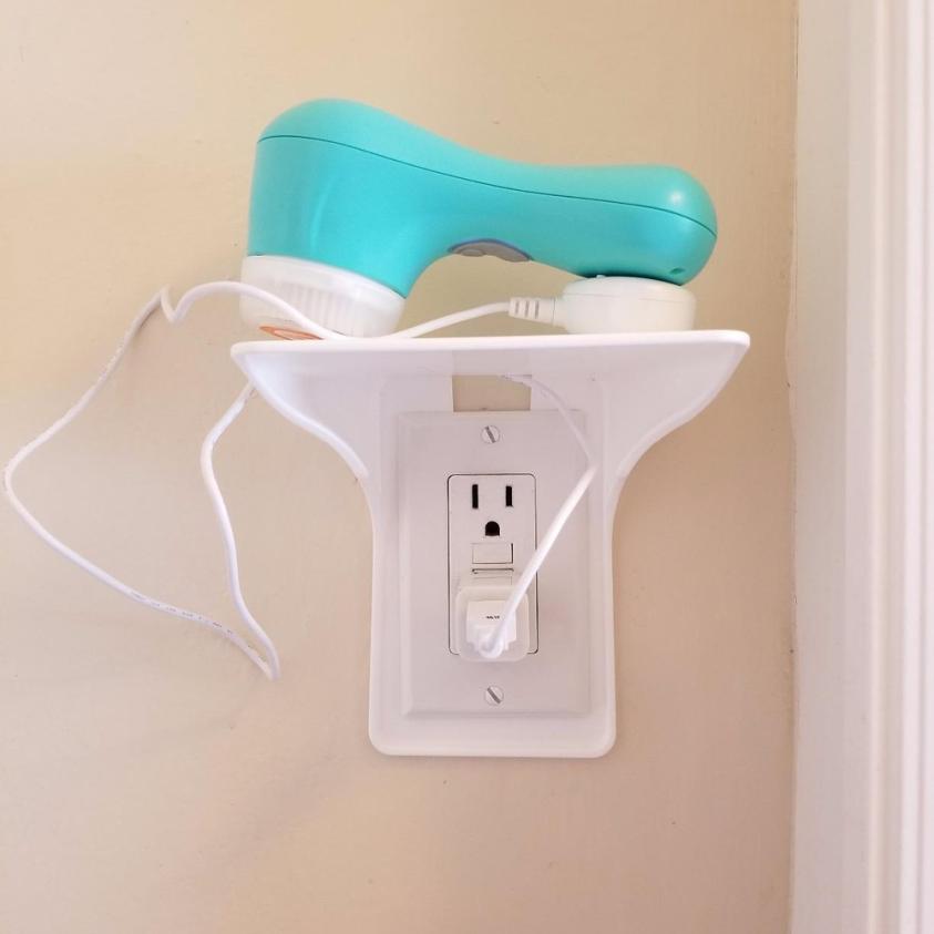 Easy Installation Wall Power Outlet Storage Holder