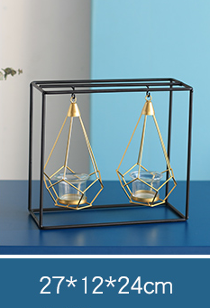Modern Abstract Iron Candle Holders