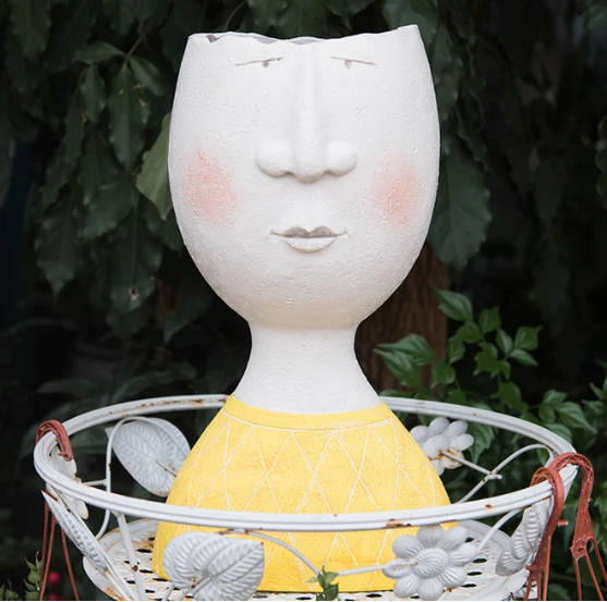 Portrait Sculpture Flower Pot