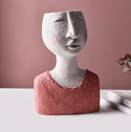 Portrait Sculpture Flower Pot