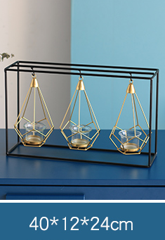 Modern Abstract Iron Candle Holders