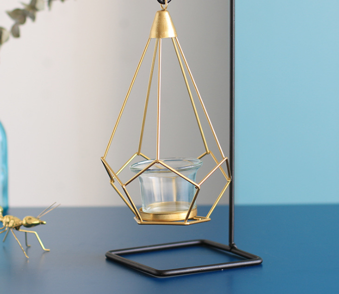 Modern Abstract Iron Candle Holders
