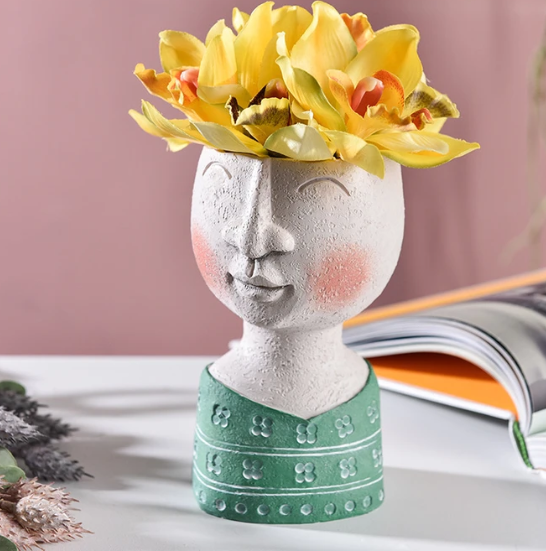 Portrait Sculpture Flower Pot