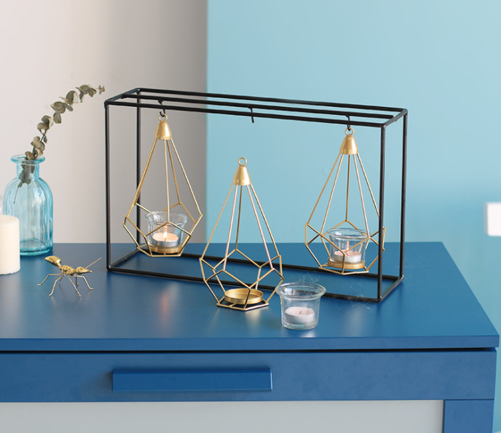 Modern Abstract Iron Candle Holders