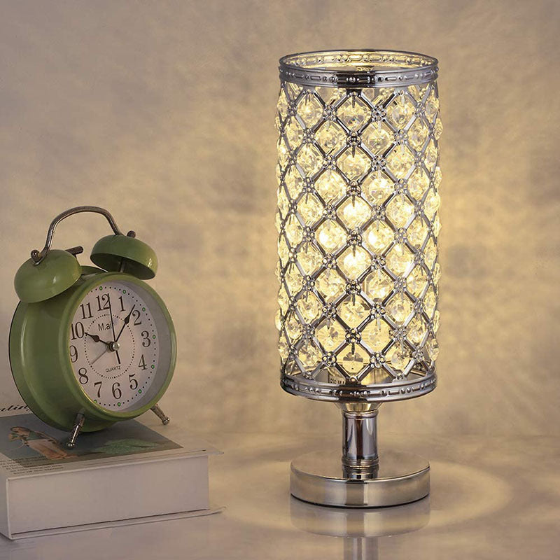 Stylish Modern Crystal Bedside Table Lamp