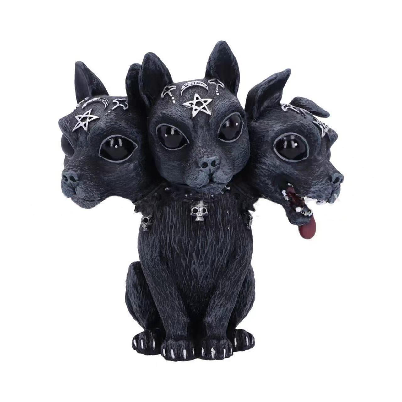 Three-Headed Dog Ornament Halloween Decoration
