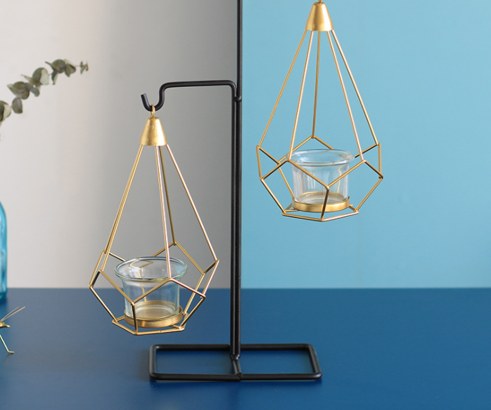 Modern Abstract Iron Candle Holders