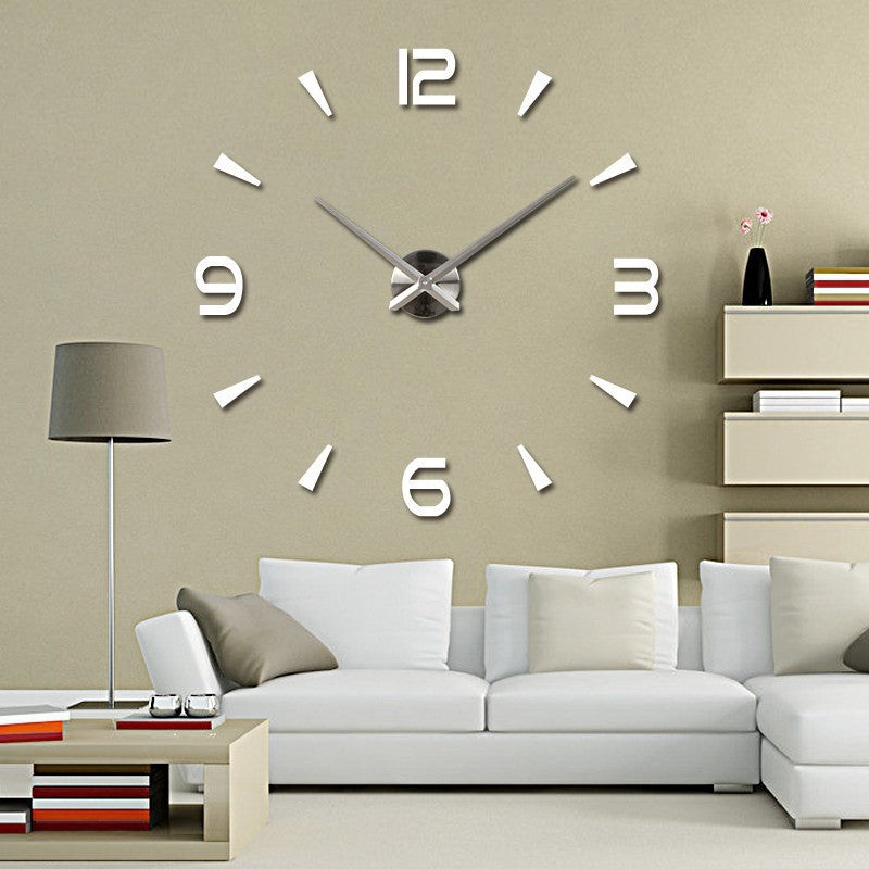 Creative DIY Oversized Acrylic Digital Mirror Wall Clock