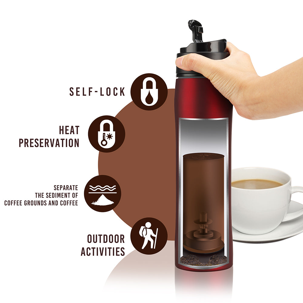 Stainless Steel Pressure Pot Coffee Maker