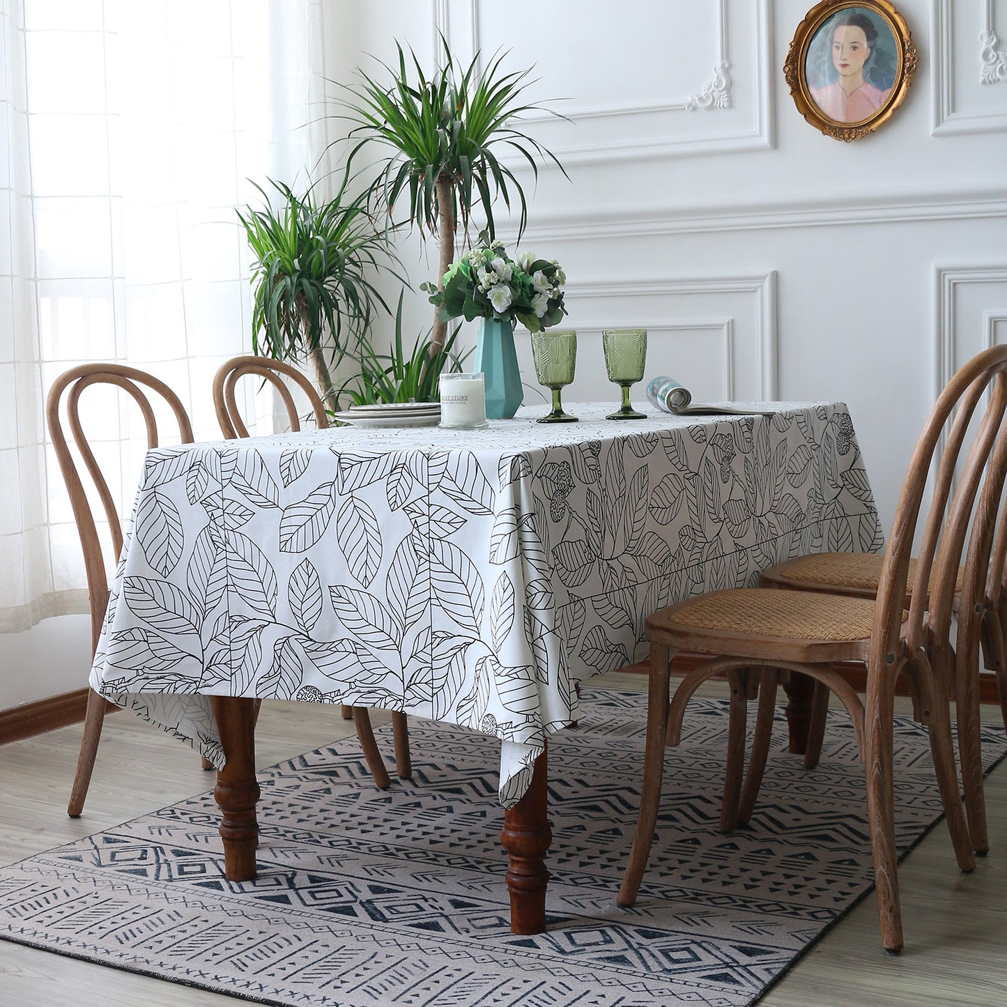 Simple Printed Coffee Table Cloth