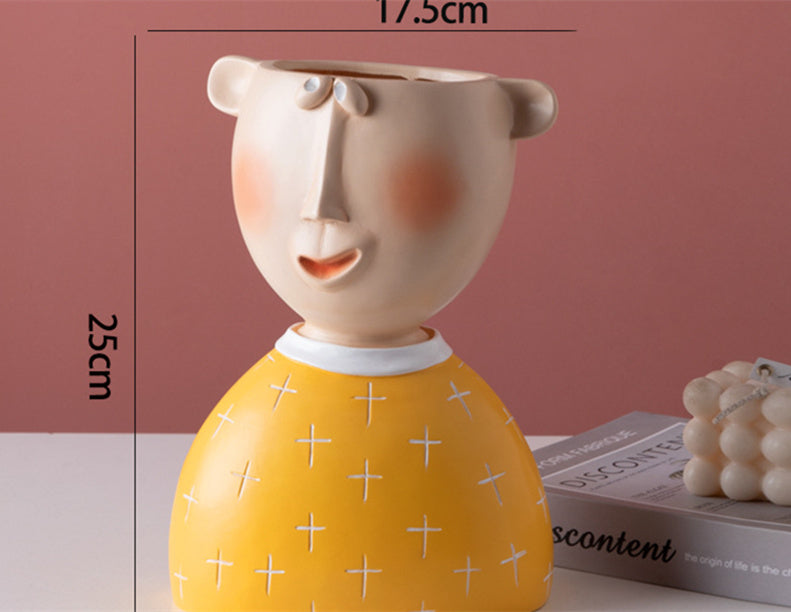 Portrait Sculpture Flower Pot