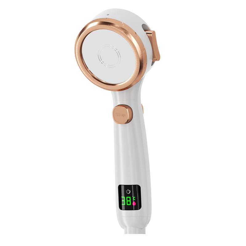 Temperature Display Pressurized Shower Head