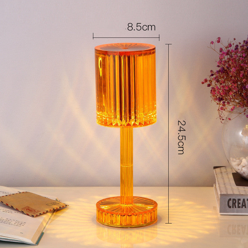 Warm LED Romantic Crystal Table Lamp