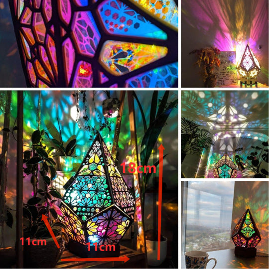 LED Diamond Projection Bohemian Floor Decorative Lamp