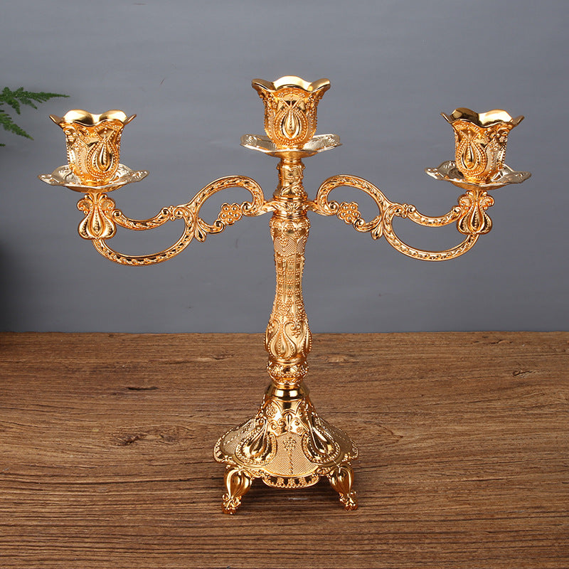Tulip Candle Holder European Style Candlelight Dinner Props