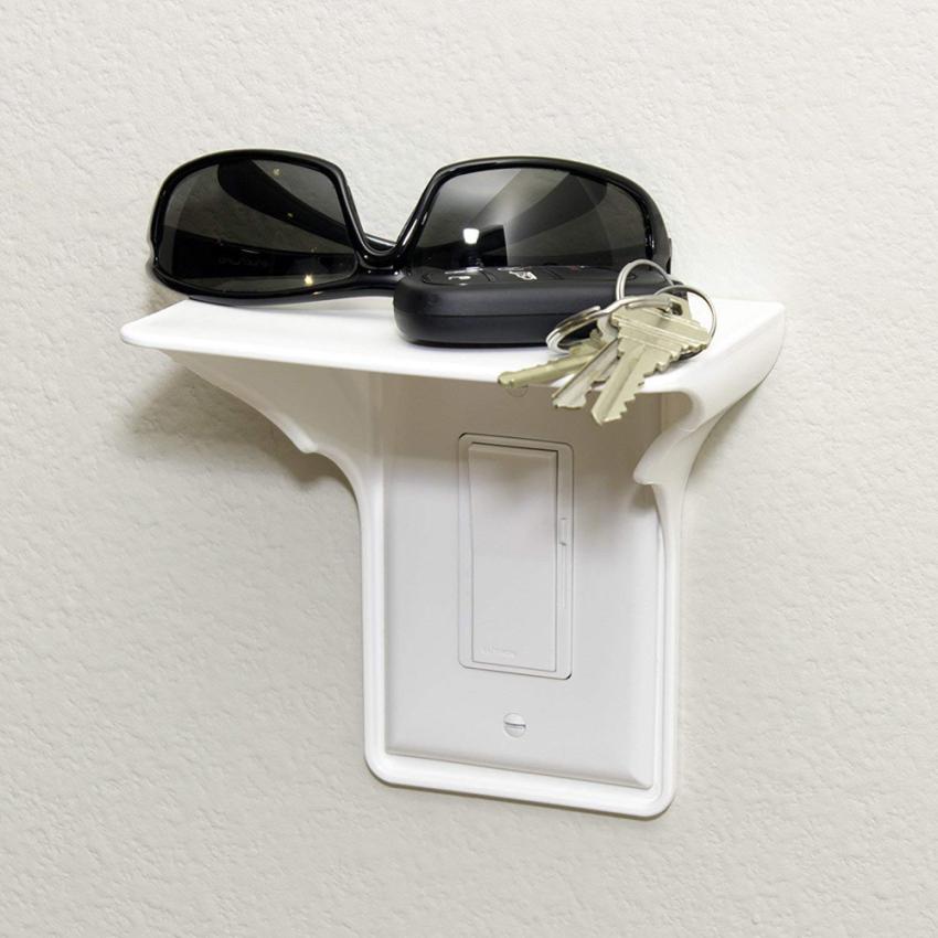 Easy Installation Wall Power Outlet Storage Holder