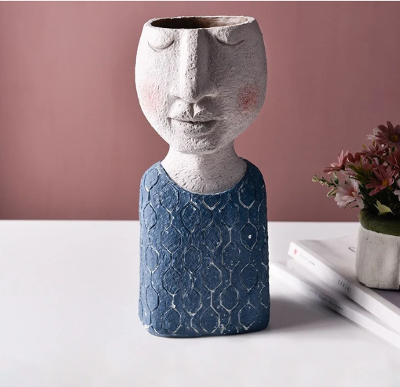 Portrait Sculpture Flower Pot
