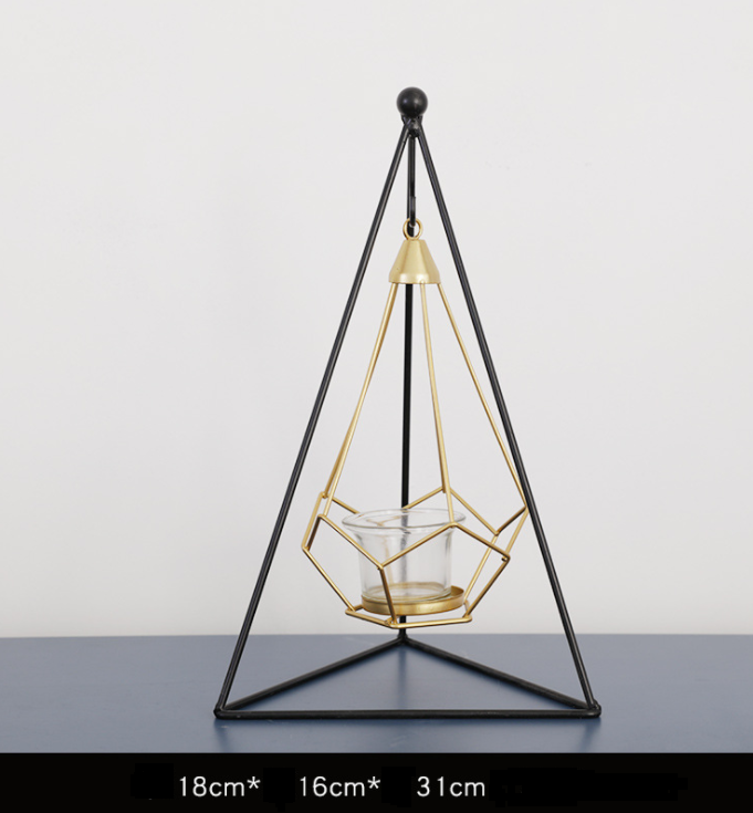 Modern Abstract Iron Candle Holders