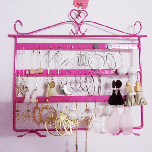 Earring Storage Rack Jewelry Shelf