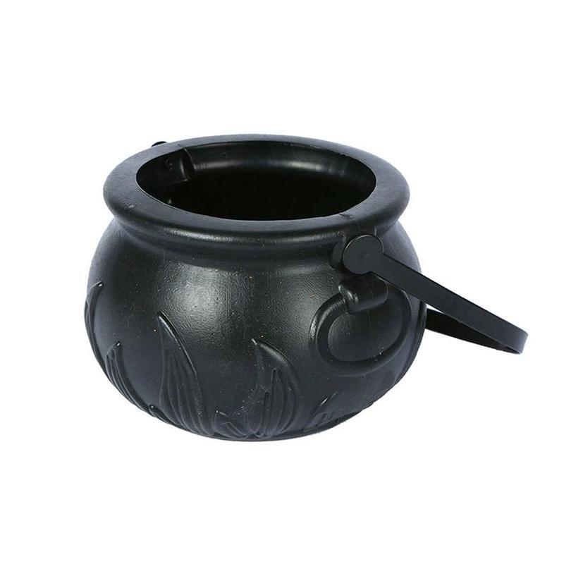 LED Color Changing Witch Pot Smoke Machine Humidifier Creepy Halloween Decoration
