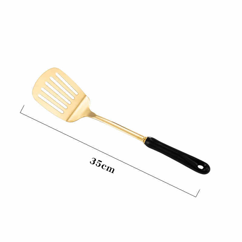 Stainless Steel Ceramic Handle Kitchen Utensils Set