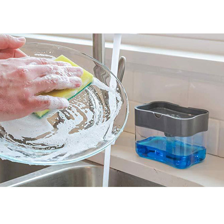 Kitchen Soap Dish Dispenser For Sponge