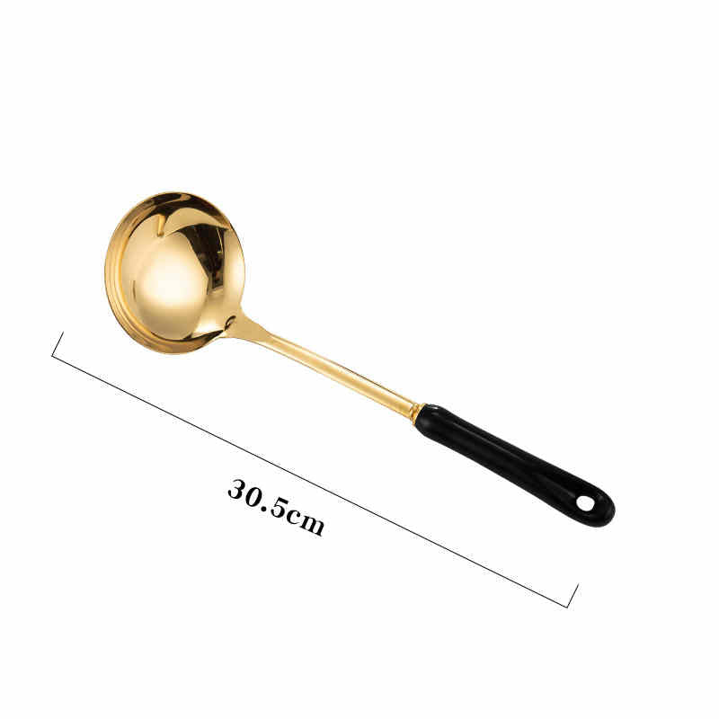 Stainless Steel Ceramic Handle Kitchen Utensils Set