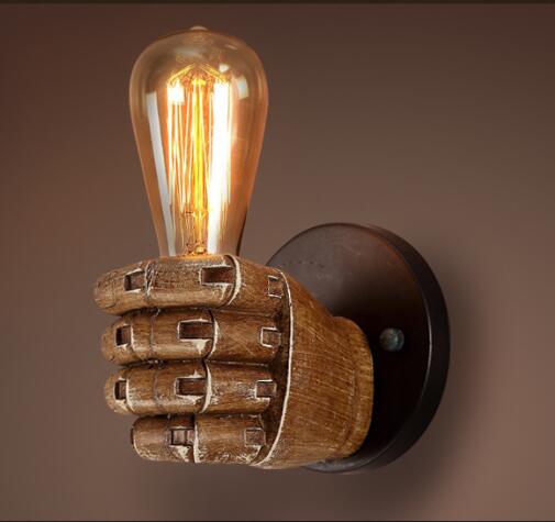 Decorative Fist Wall Lamp Without Bulb