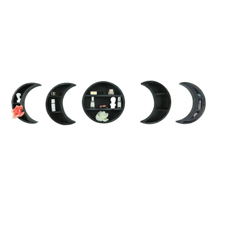 Wooden Moon Decoration Shelf