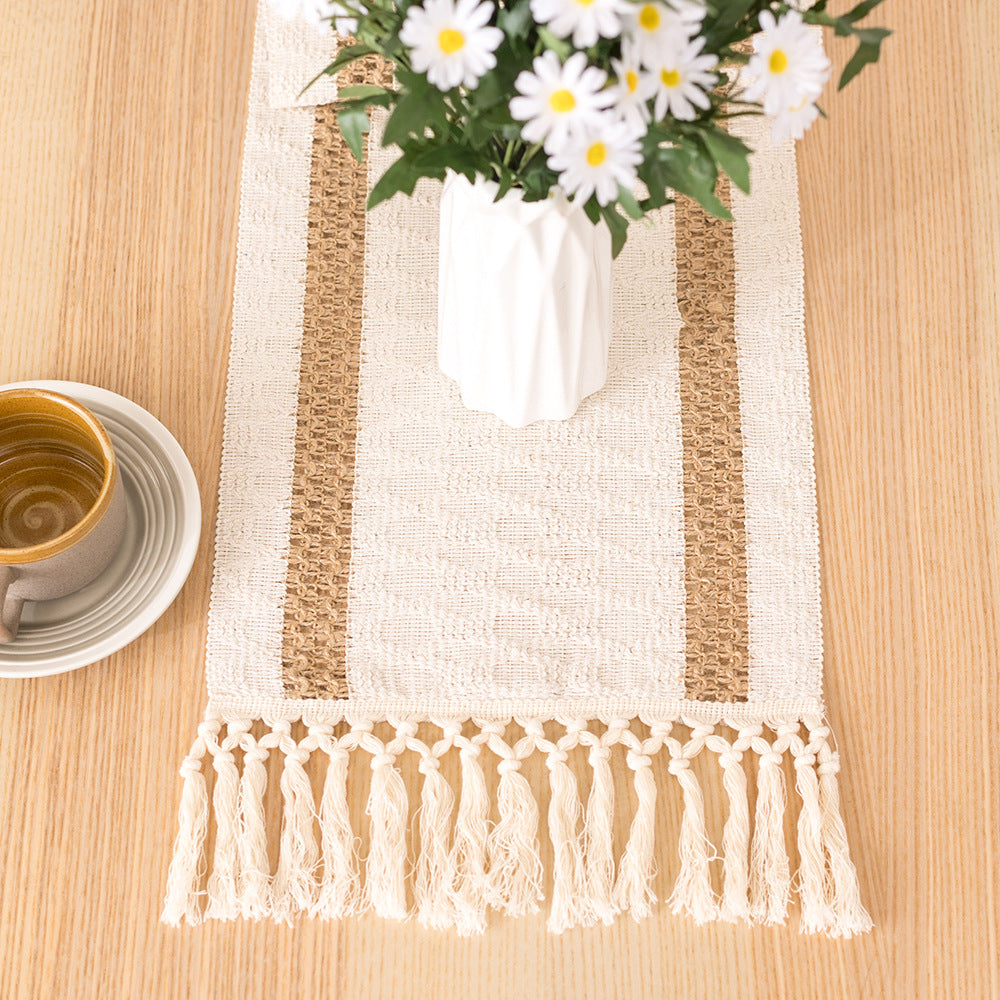 Cotton Linen Color Matching Table Cloth