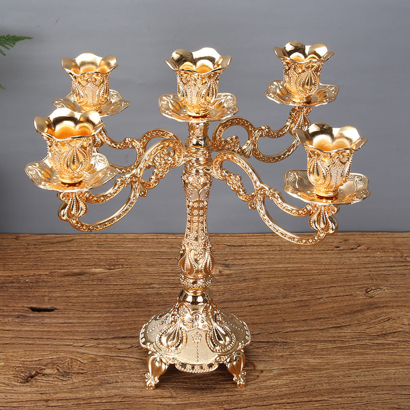 Tulip Candle Holder European Style Candlelight Dinner Props