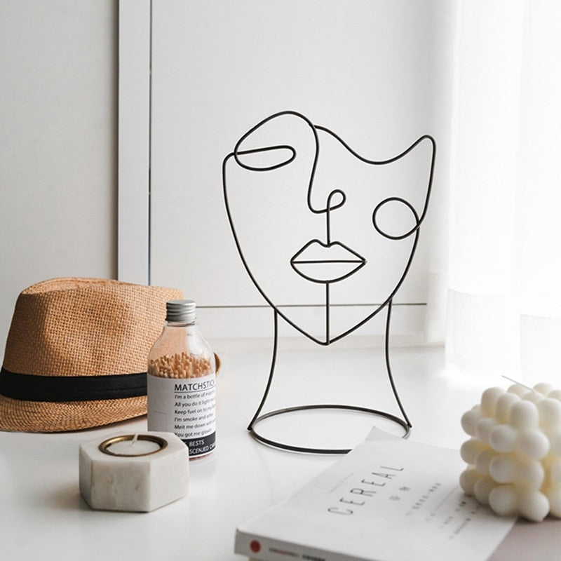 Handmade Abstract Character Sculpture Art Figurines Home Decoration